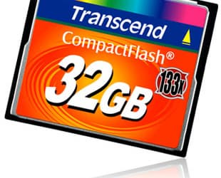 Вышла самая емкая карточка Transcend — 32-ГБ 133X CompactFlash Card